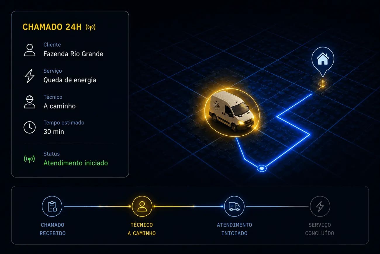 Atendimento de emergência 24h